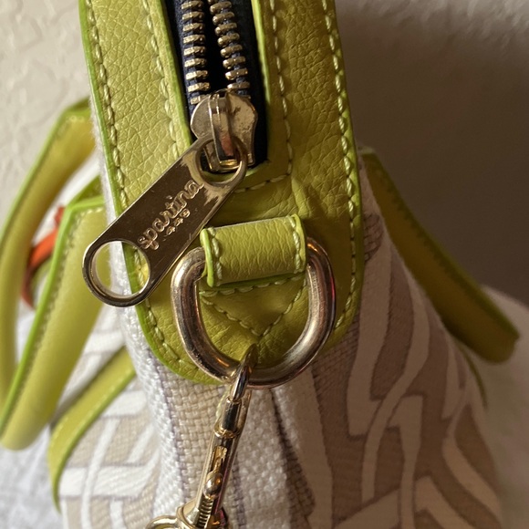 Spartina 449: Veranda Satchel Crossbody Bag- Geometric Pattern - Picture 8 of 11